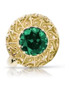 Ring Vintage Emerald 14K Yellow gold vrc059y